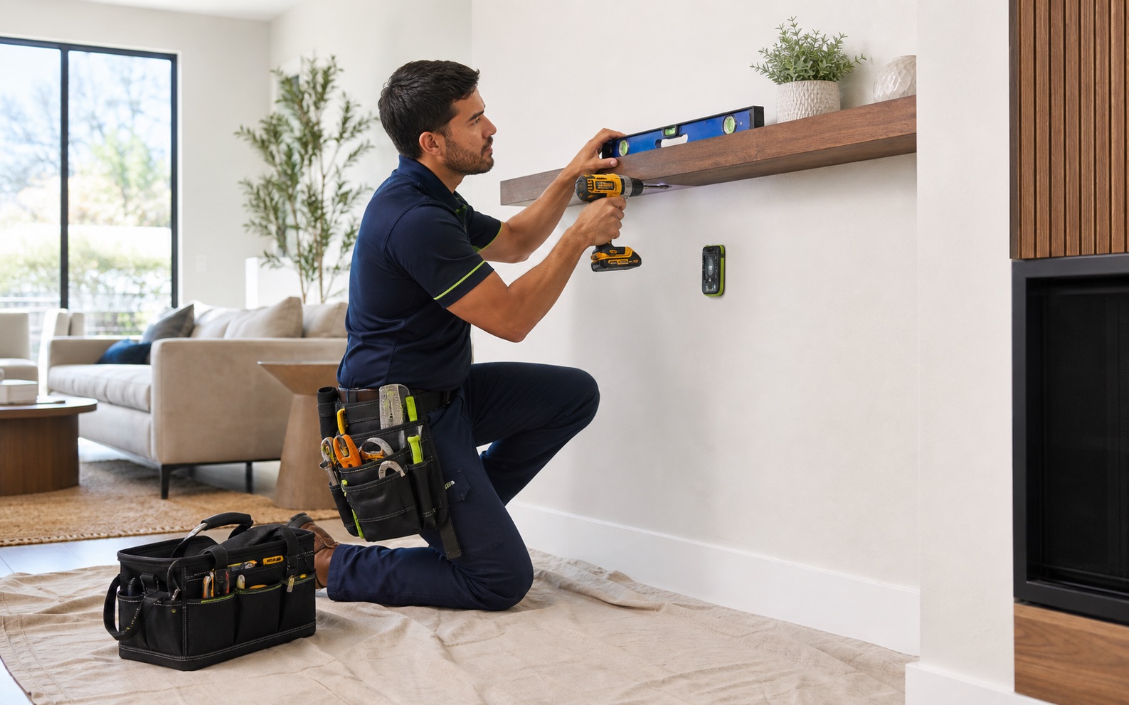 MDC Pro Services technician performing handyman services in Irvine